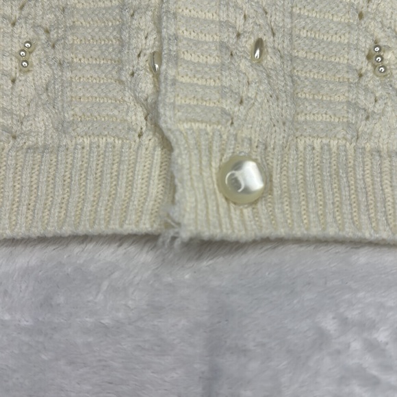 👶🏻Baby Off white Cardigan Made in Mexico Size 2 - Picture 4 of 11